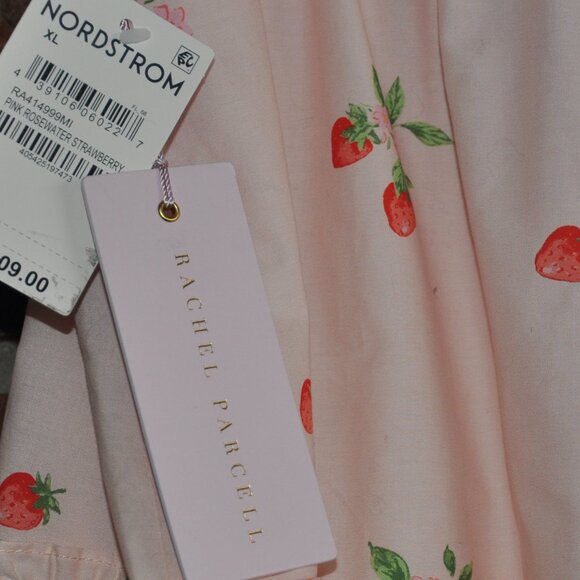 New NWT Rachel Parcell Tiered Pink Strawberry Skirt Pull-on XL - Picture 5 of 5